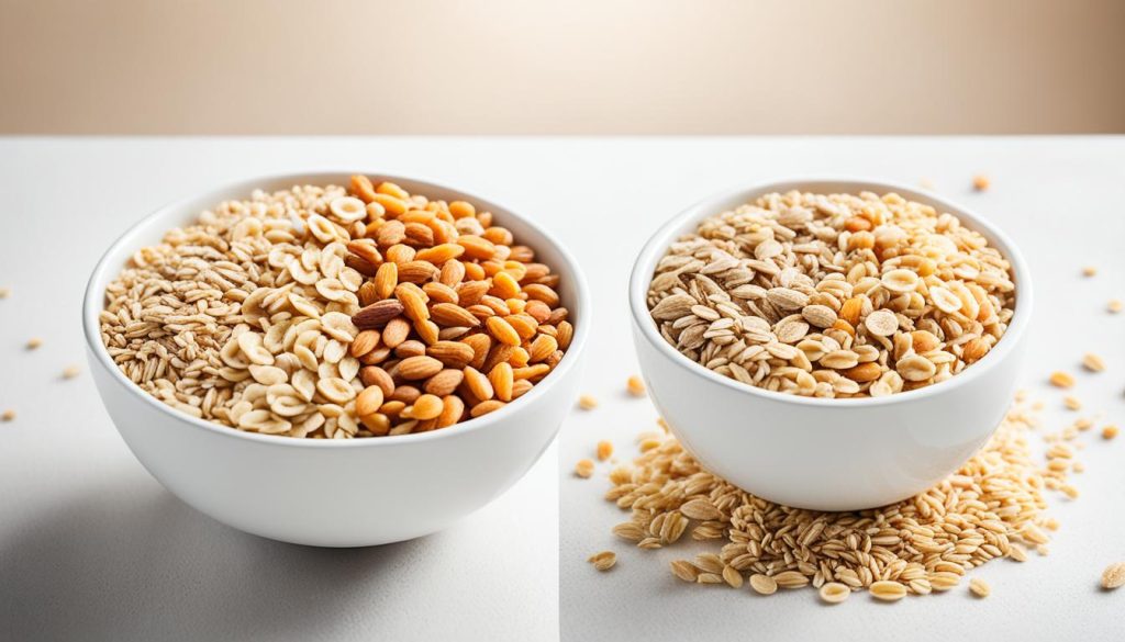 whole grains vs refined grains